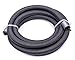 FRAGOLA Hose, 8 an, 10 ft, Braided Fire Retardant Fabric, Wire Reinforced, PTFE, Black, Each