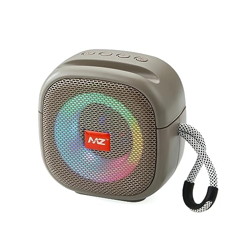 Image of MZ M404SP (Portable Bluetooth Speaker) Dynamic Thunder Sound, in Built RGB Light 5 W Bluetooth Speaker (Brown)