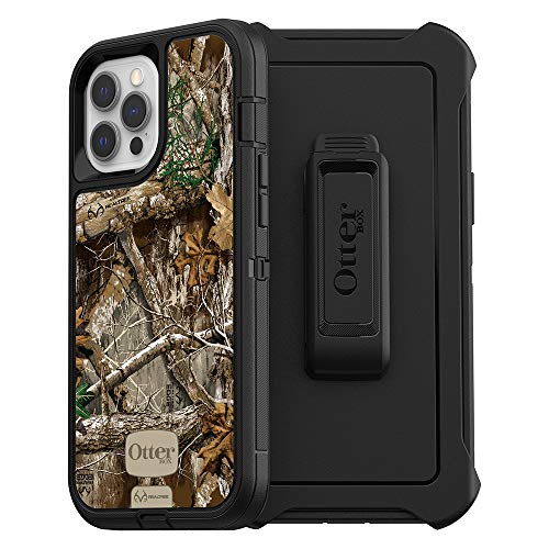 OtterBox Defender Series SCREENLESS Case Case for iPhone 12 Pro Max - Realtree Edge (Black/Realtree Edge Graphic)