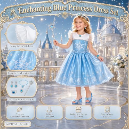 Disfraz de Princesa para Niñas 3-6 años miniatura 4