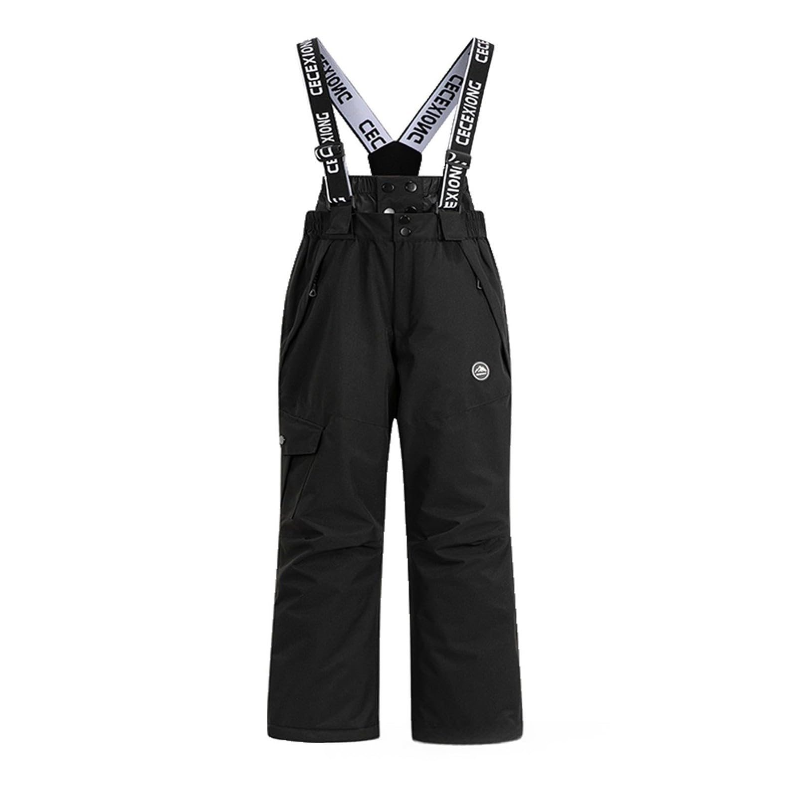 Pantalon imperméable pour enfants - Isolation thermique réglable - Avec genouillères - Pantalon de neige imperméable - Pantalon de ski - Pantalon d'hiver renforcé - Durable - 5 à 14 ans