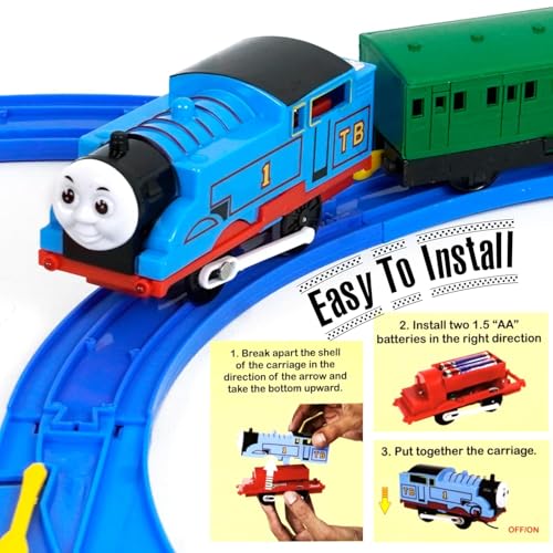 Image of LONGMIRE Big Size Battery-Operated Express Toy Train Set for Kids 3+ | DIY Railway Tracks | Adventure Train with Lights, Sound, Over-Bridge, Tunnel Cave | Educational Toy | Ideal Gift | Train for kids