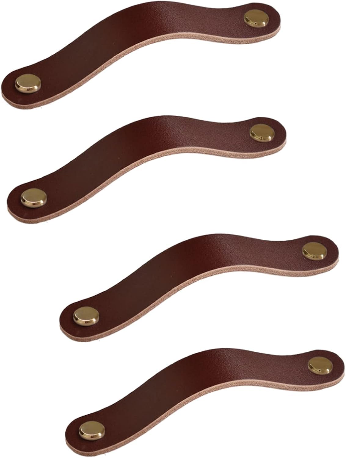 Boutons en cuir marron rétro pour relooker un meuble de salon ou une cuisine