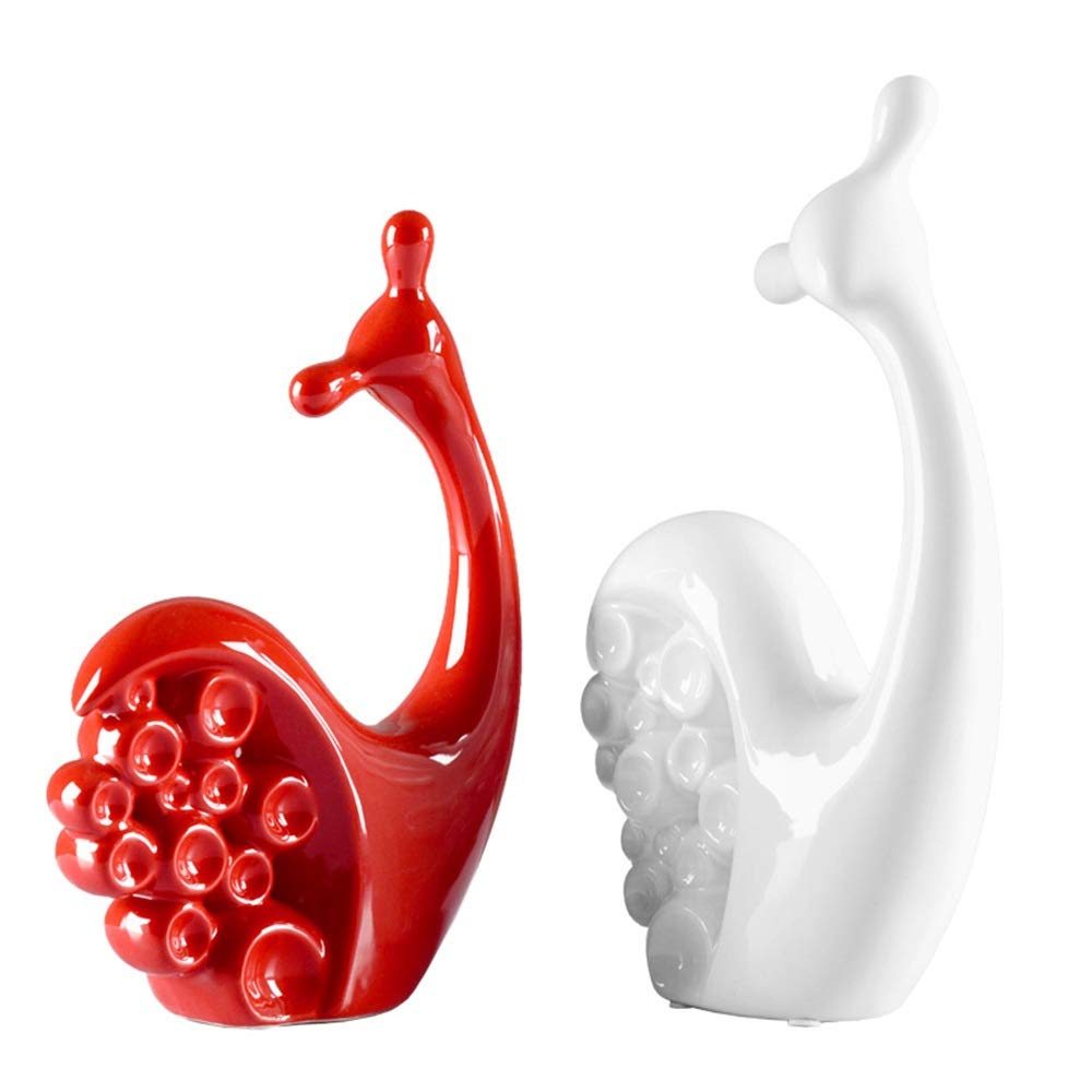 Per la cucina domestica e la sala da pranzo patio esterno, ornamenti artistici artigianali, scultura in ceramica moderna, decorazione per la casa originalità arredamento animale sculture in porcellana