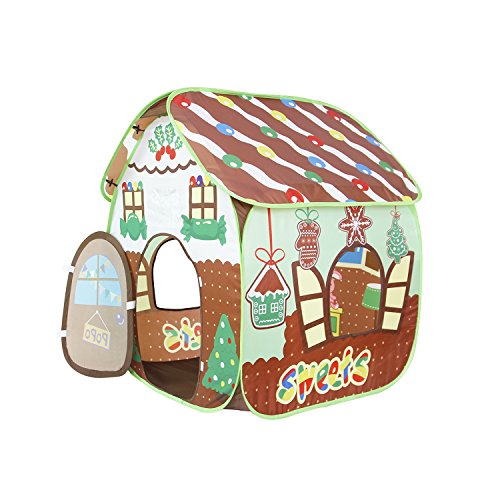 Homfu Play Tent for Kids for Indoor Outdoor Playhouse Boys Girls Child Gingerbread House