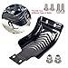 Goldfire Skid Plate for Harley Sportster Engine Bash Guard Cover Iron Front Skid Plate Bumper/Motorcycle Skid Bash Plate for HD Sportster XL883 XL1200 2004-2019 (Gloss Black)