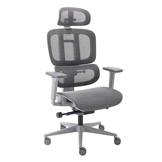 Cadeira de Escritorio Ergonomica Presidente Giratoria Mesh Office Premium Grafite Elements Sophy