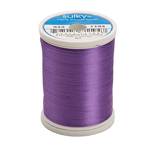 Hilo Rayon Sulky 850 yd Color Lila Claro miniatura 1