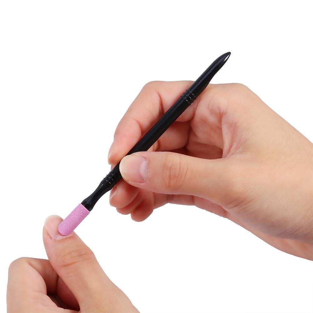 Cimenn Nowe narzędzie do usuwania skórek paznokci lakier do polerowania kwarcowy popychacz długopis manicure pedicure narzędzie do naprawy
