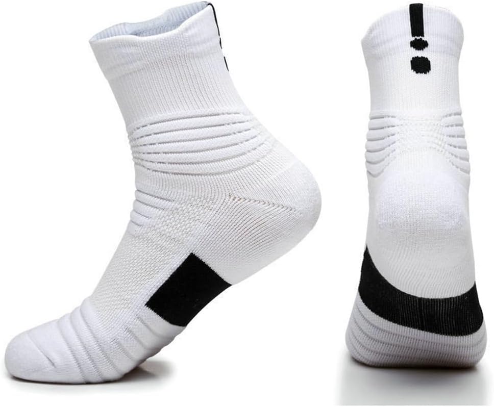 Basketball Socks, Men's Thickened Towel Bottom, Loop Socks, Medium Length, Outdoor Socks