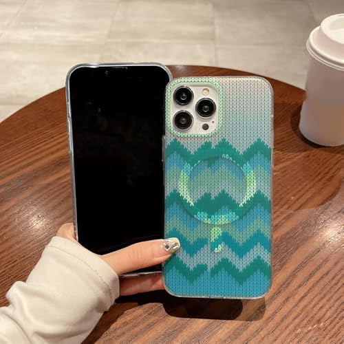 Coque iPhone 15 induction magnétique avec protection laser 3D bleue - 3