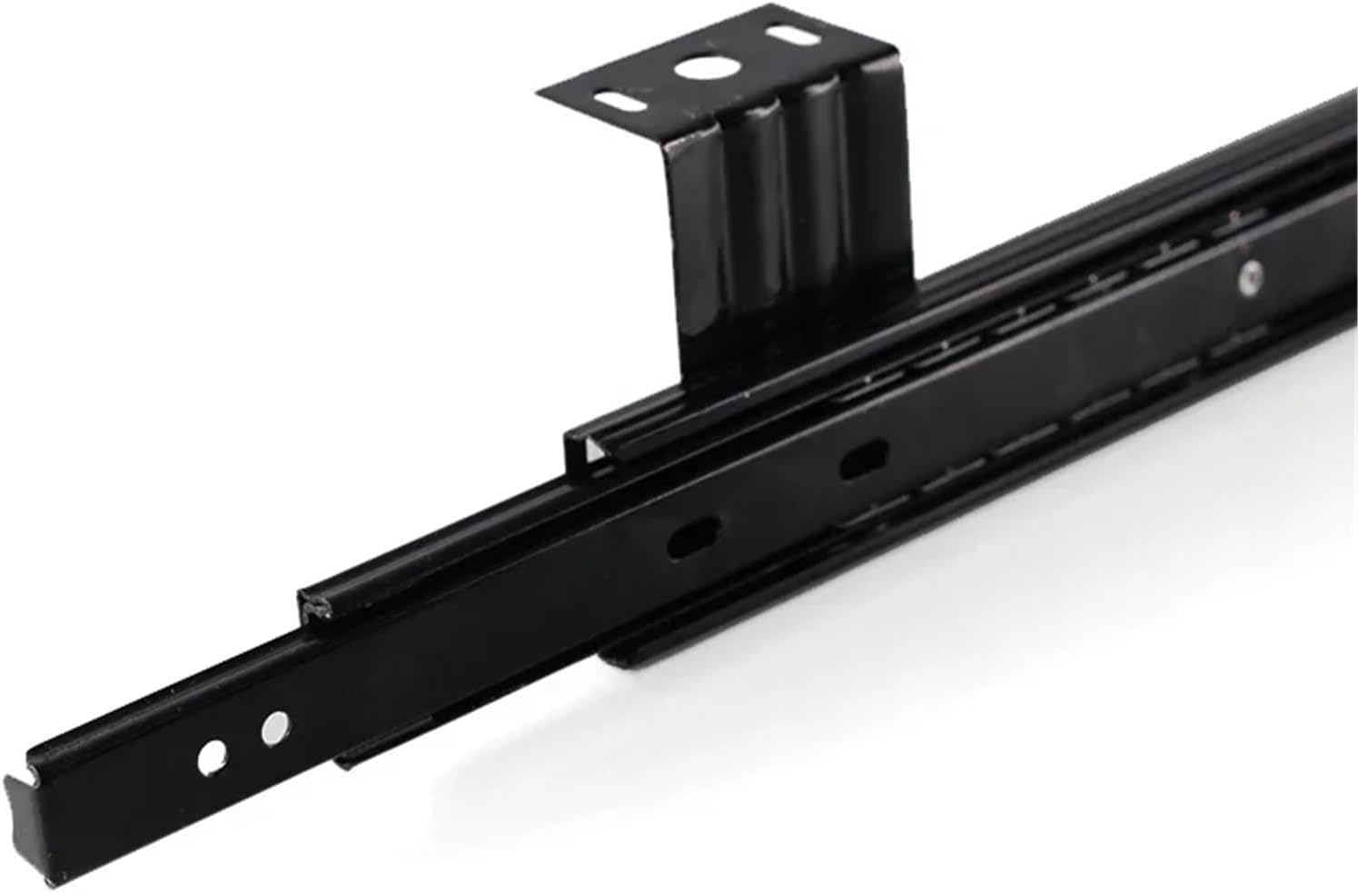 Drawer Slides 2pcs 10-12" Three-Section Cabinet Slides Computer Keyboard Track Buffer Slide Bracket 25cm/30cm(12 inch)