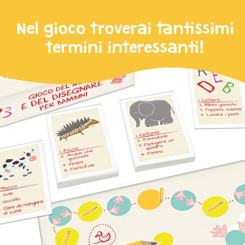 Giochi di società Gioco del mimo e del disegnare per bambini 4+ Gioco da Tavolo per Famiglie Giochi per Bambini