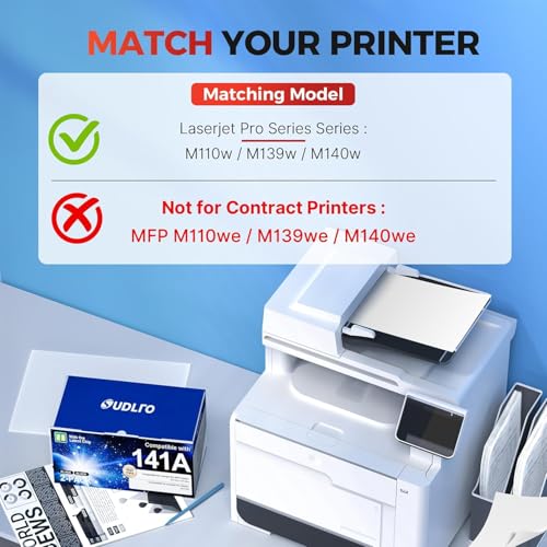 Image of SUDLTO 141A Toner Cartridge Replacement for HP 141A Black Toner Cartridge