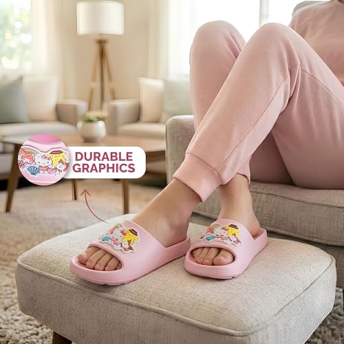 Image of Josmo Sanrio Hello Kitty Slides Open Toe Sandals - Summer Beach Water Pool Shoes (sizes: Little Kid /Big Kid - Adults)