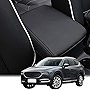 INTGET Car Center Console Armrest Cover for 2021 2022 2023 Mazda CX5 Accessories 2018 2019 2020 Dog Seat Cover Armrest Box Lid Protector for Mazda CX-5 Center Console Cover(Black)