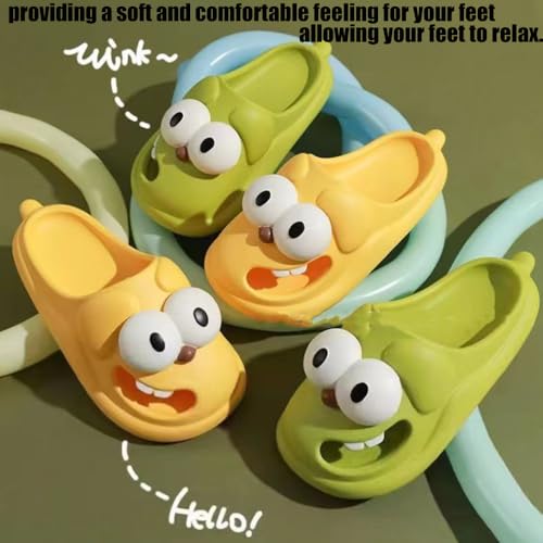 Big Eye Dog Slippers, Women´s Cute Big Eyed Dog Slides, 2025 New Women's 3d Tongue Kiss Slippers, Non-Slip Beach Slides Sandals2