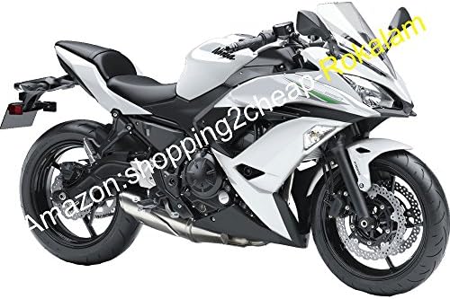 For Kawasaki Ninja 650R ER 6F 2017 2018 2019 ER-6F ER6F 650 17 18 19 White Black Aftermarket Motorcycle Fairing (Injection molding)