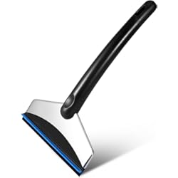 Baul Portatil Para Auto ihaspoko Rascador Hielo Coche, Raspador de Nieve Compacto Herramienta de Eliminación de Hielo Helada, para Ventanas de Parabrisas de Automóviles SUV, Duradero y Resistente