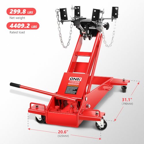 Image of DNA Motoring Hydraulic Transmission Jack, 1.5 Ton Heavy Duty Roll Under Service /Floor Jack, 9.1-36.6 in Height Range,TOOLS-00321