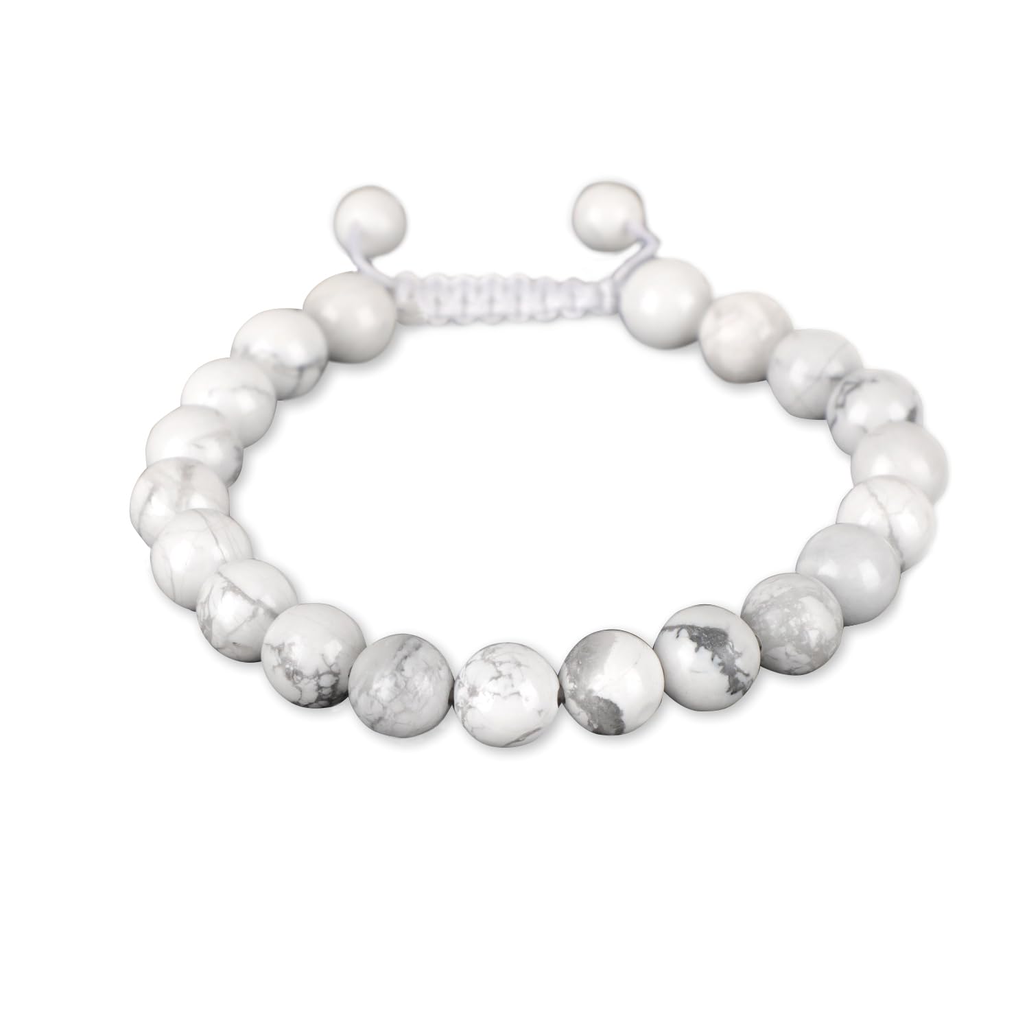 AD Beads Unisex 8mm Gemstone Bracelets Healing Macrame Adjustable 7-9 Inches wear this healing natural gemstone bracelet help