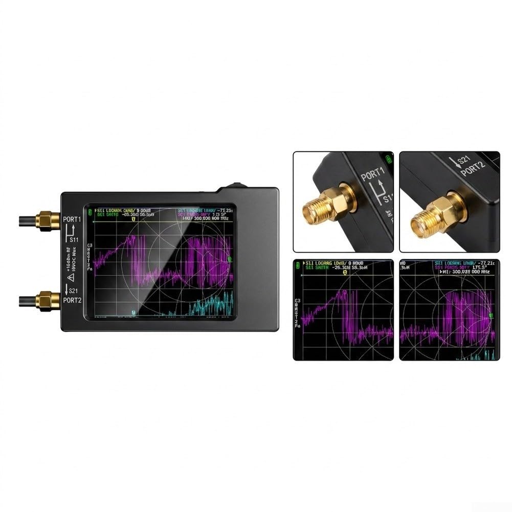 Analizzatore di Rete Vettoriale 50KHz-1.5GHz Touch Screen