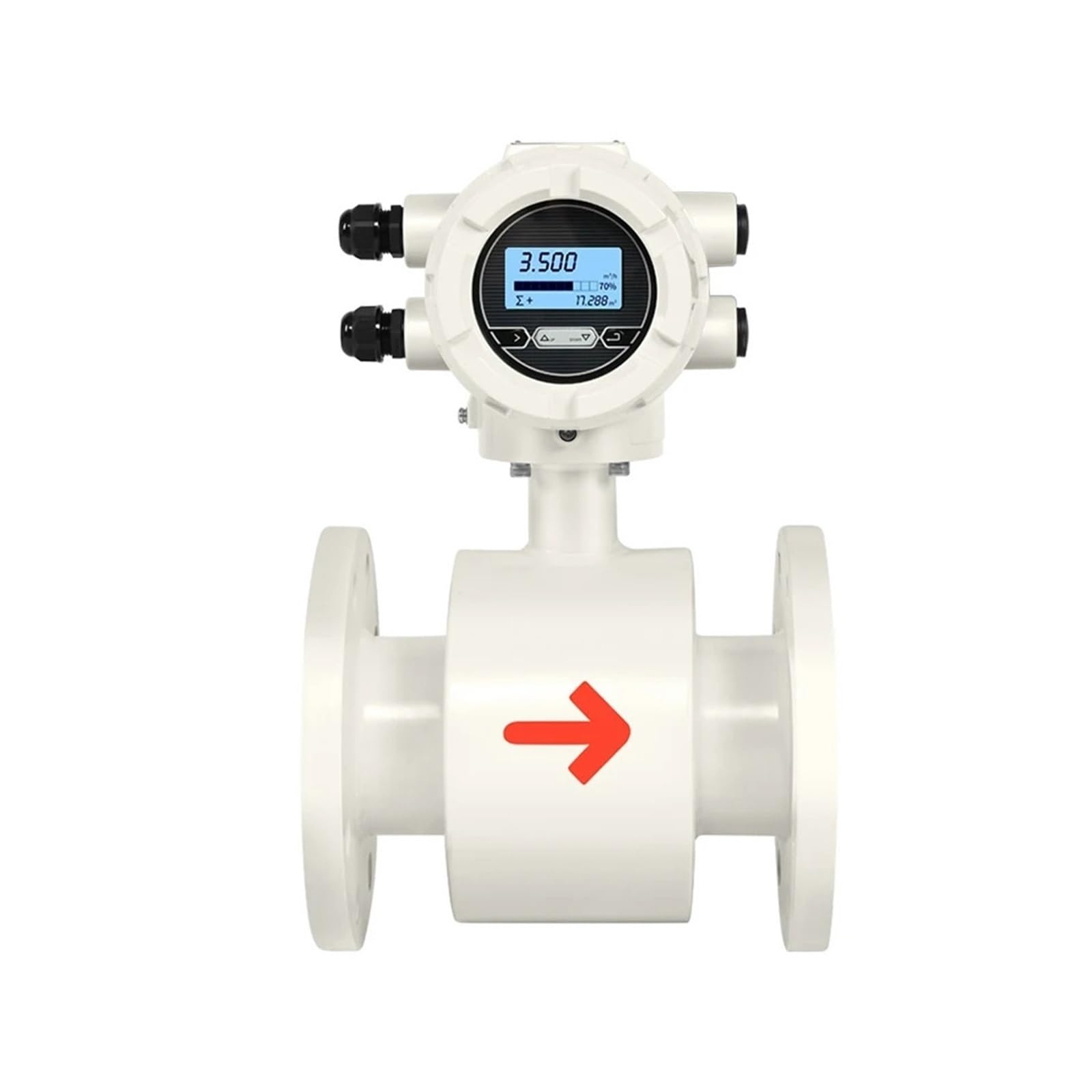Caudalímetro electromagnético LCD Sensor integrado de tubería(DN65)