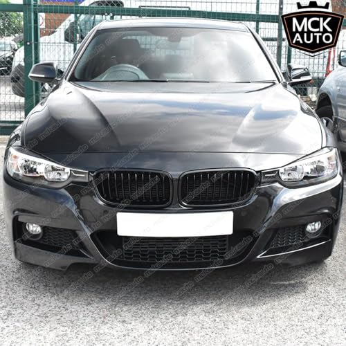 MCK Auto - Frontscheinwerfer Augenbrauen Abdeckung Deckel Glänzend Kunststoff Aufkleber Tuning Upgrade Modifikation Kohlefaser Design F30 F31 Fiber Tuning GB8L1
