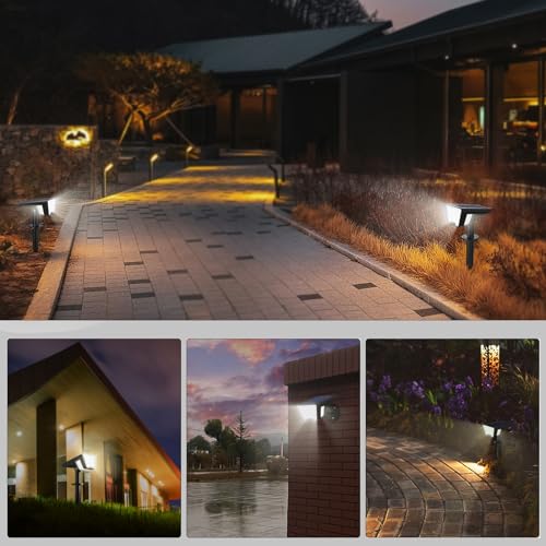 Latband A04 Solar Spot Lights Outdoor Ip65 Waterproof, 53 Leds Solar Powered Garden Yard Lights Outdoor 3 Modes Landscape Spotlight Wall Light thumb #6