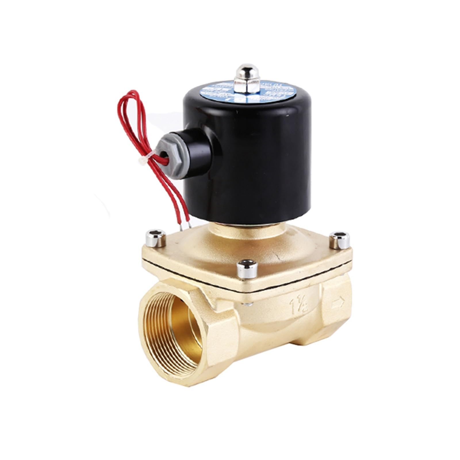 TREDSWQCV 1-1/4'' Normally Closed Solenoid Valve 24V 12V 220V 110V Brass(G-24VDC-NBR-SEAL)