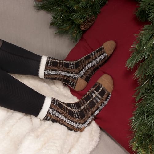 Image of BambooMN Women's Double Layer Thick Cabin Winter Socks - 3 Pairs