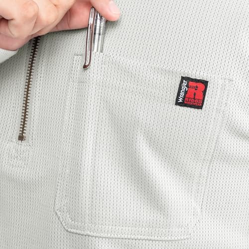 Wrangler Men's 1/2 Zip Mock Neck Pullover3