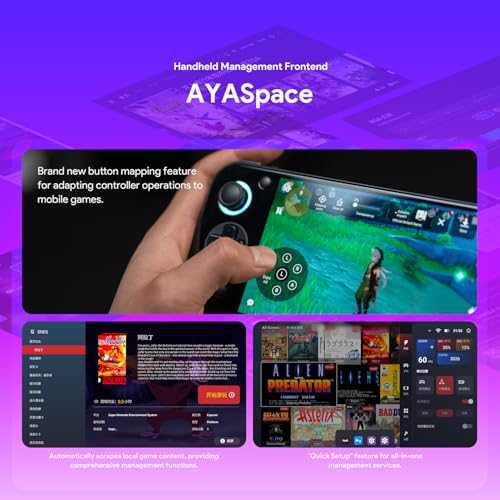 Image of AYA NEO Pocket S Android Gaming Handheld with Snapdragon G3x, 12GB RAM, 128GB Storage, 6″ 1440P IPS Touch Display, Android OS - Ultimate Classic Gaming Handheld