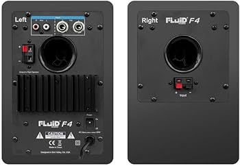 Amazon | Fluid Audio F4 ブラック モニタースピーカー フルイド