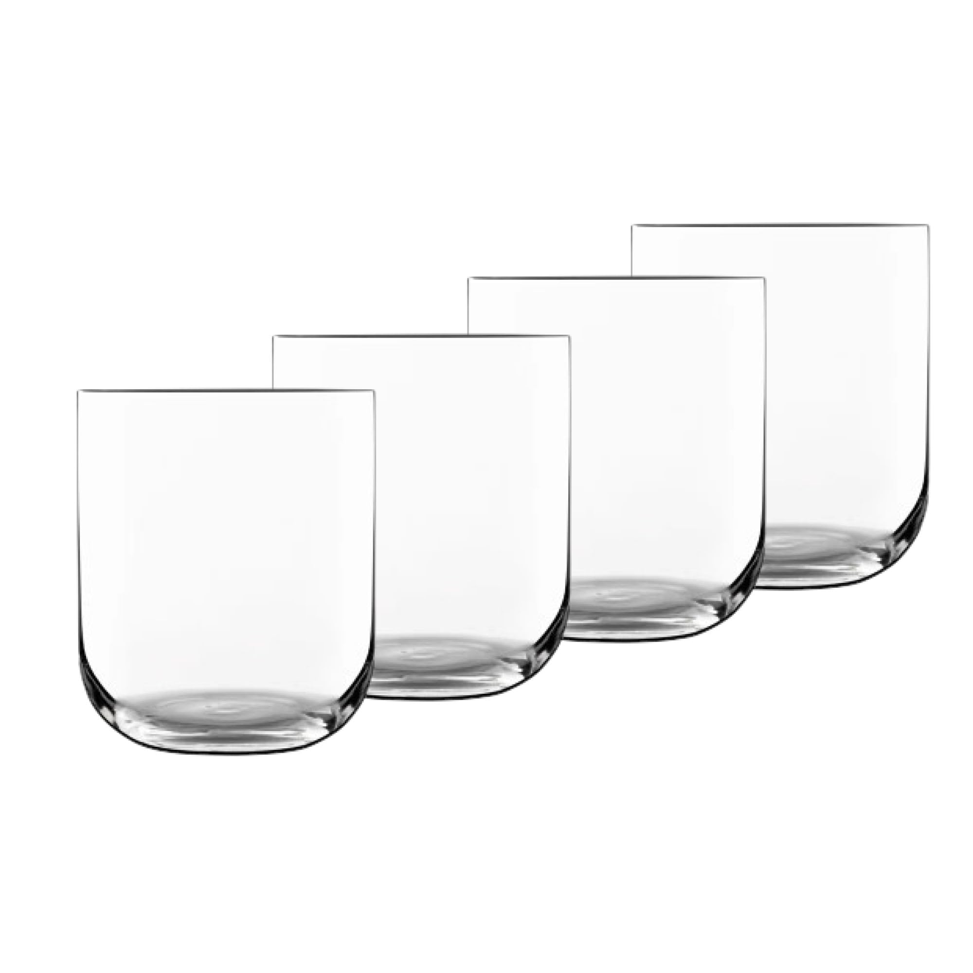 Luigi Bormioli11561/01 Luigi Bormioli Sublime 15.25 oz DOF Double Old Fashioned Glasses, Set of 4, Clear