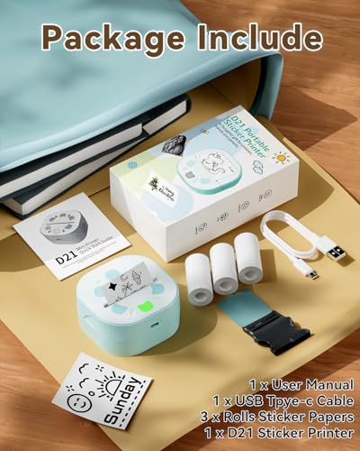 Mini Thermal Sticker Printer Bluetooth Sticker Maker for Kids :6MDBVG6P - image 8