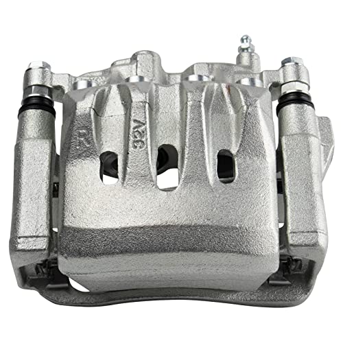 Image of TRQ Front Brake Caliper Set Zinc Coated Brackets Hardware Compatible with 1993-2005 Lexus GS300 1998-2000 GS400 2001-2005 GS430 2002-2010 SC430