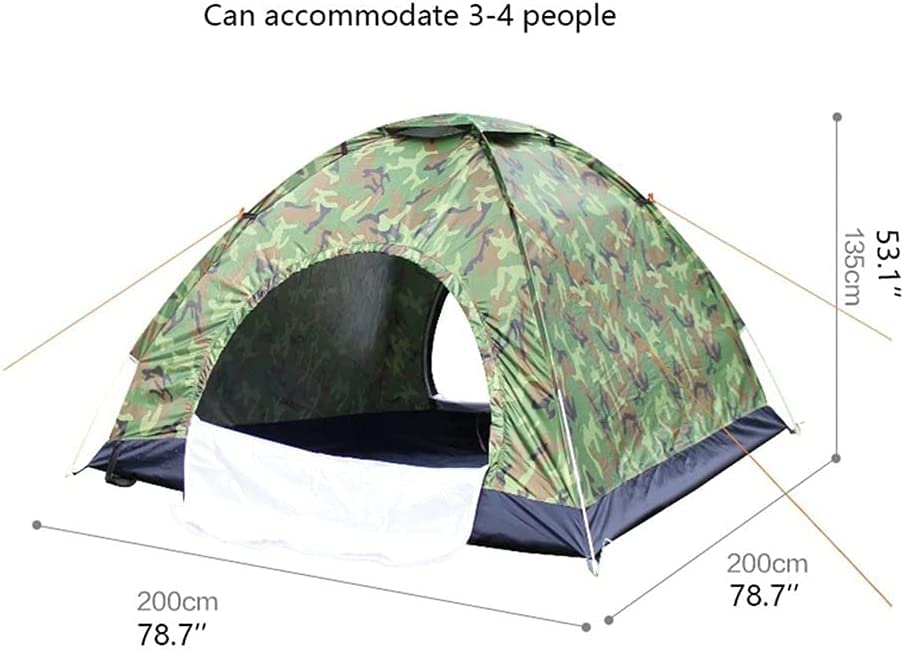 Carpa impermeable para camping y senderismo 200x200x130cm miniatura 3