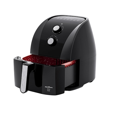 Fritadeira Air Fryer Britânia 5,5L 1500W BFR50 Redstone 220V Fritadeira Air Fryer Britânia 5,5L 1500W BFR50 Redstone 220V