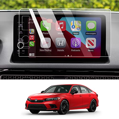 Moonlinks Civic 9-INCH Tempered Glass Screen Protector for Honda Civic 2022, High Definition Scratch-Resistant Clear Tempered Glass Center Touch Navigation Civic Screen Protector (9 inches)