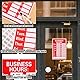 Öffnungszeiten Schild, Austauschbares Geschäftszeiten Schild Set mit Passenden Aufklebern und Stift Aufhängbare Beschreibbare Öffnungszeitenschilder für Glastüren Fenster