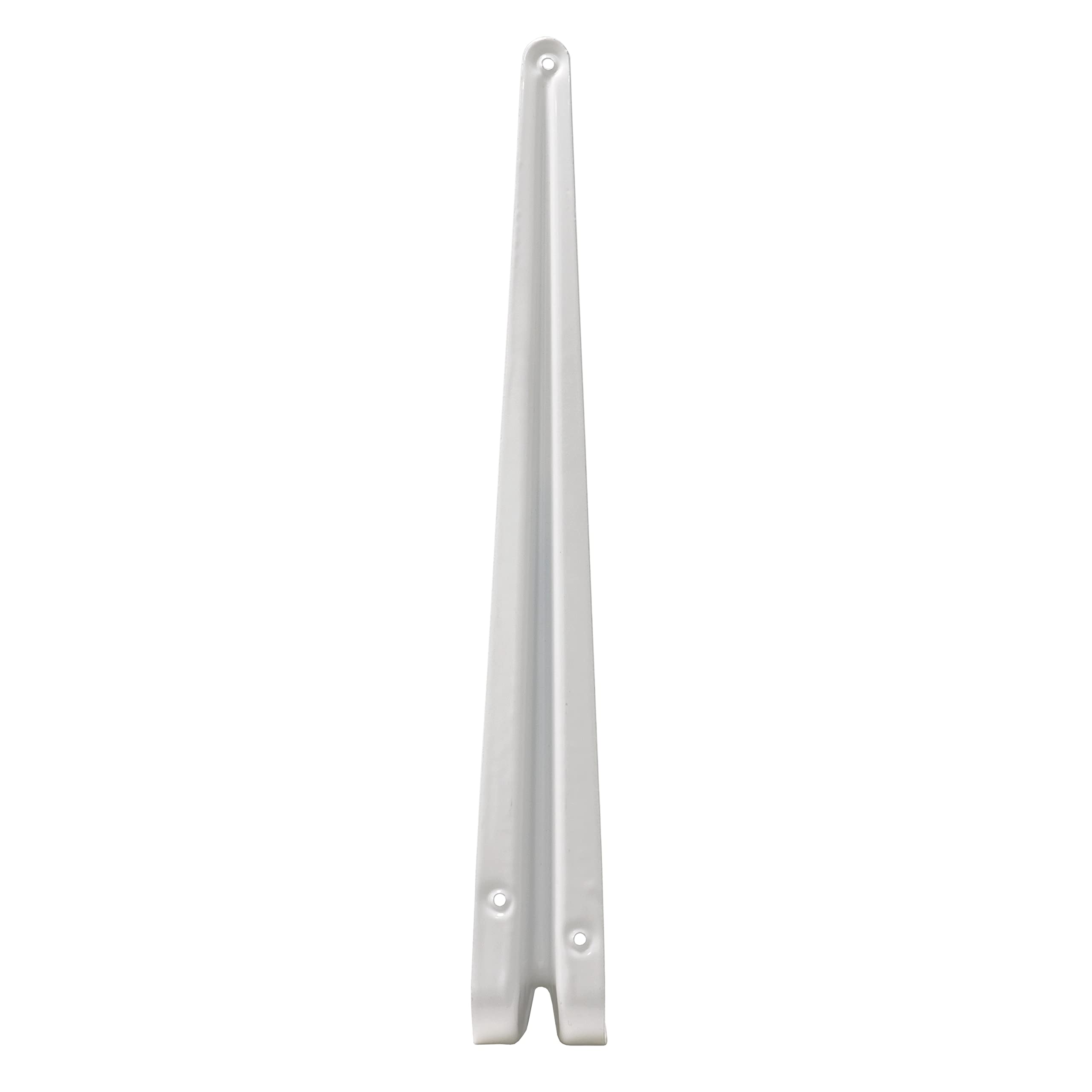 Amig - Lot de 10 Équerres d'étagère murale | Console pour étagère | Support étagère en Acier | Coleur: Blanc | Dimensions: 400 x 350 | Poids max.: 40 kg