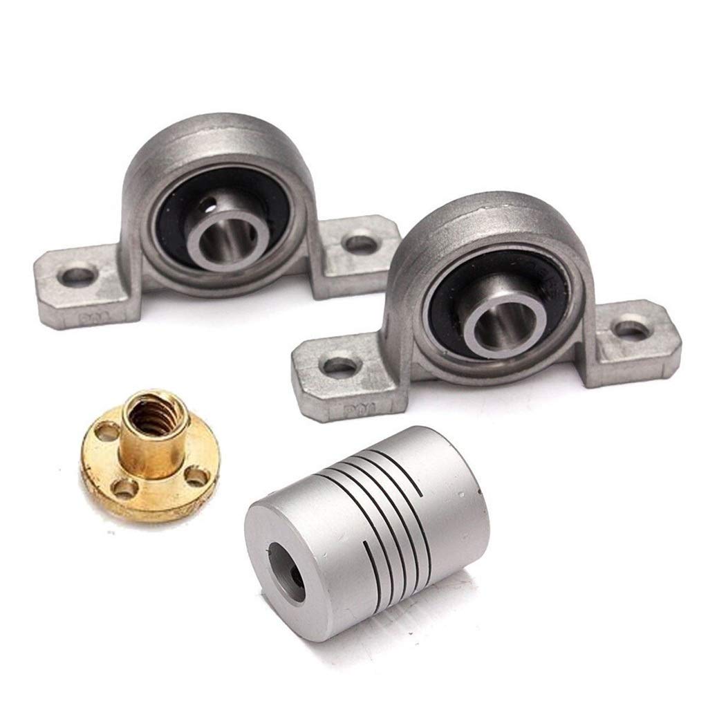 T8 Edelstahl-Spindel 1000 Mm Mit Kupplung & Lager – Für 3D-Drucker, CNC & Mehr