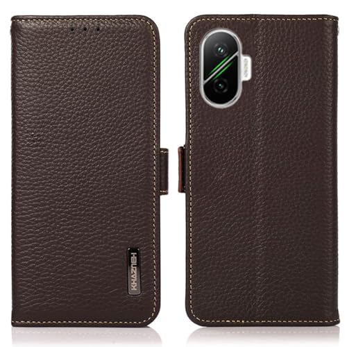 for Xiaomi POCO F7 ケース 手帳型 本革 シャオミ poco f7 カバー 財布型 ケース 高級本皮 シュリンクカーフレザー シンプル手帳ケース 耐摩擦 サイドマグネット式 カード収納 大容量 3枚 横置きスタンド機能 耐衝撃 Ayaku