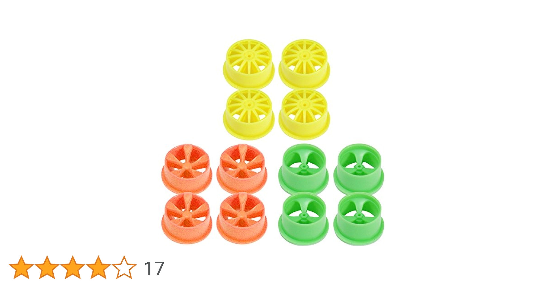 25 ギャラリー特別販売 ミニ四駆 アルミホイルセット 希少 蛍光ホイールセット (大径) (ミニ四駆) - ホビーサーチ ミニ四駆他