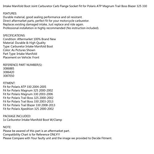 Mad Hornets Carburatore Boot Fit per Po-laris ATP