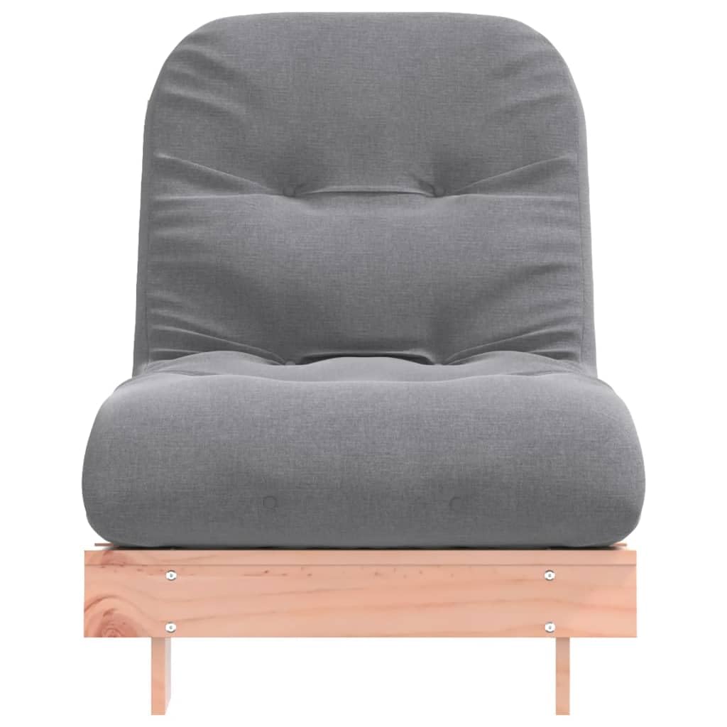 vidaXL Canapé-lit Futon avec Matelas 70x206x11 cm en Bois Massif Douglas, Futon Japonais, Lit de Sol