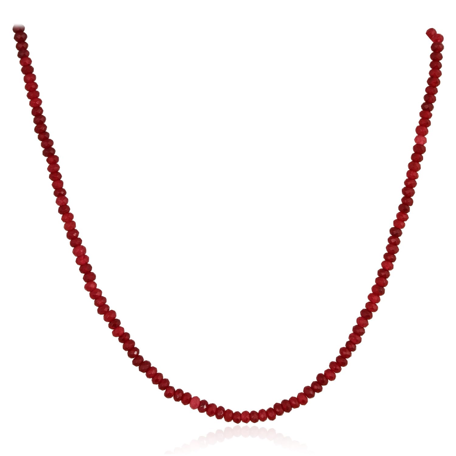 ratnavali jewels Single Layer Multi-Colour Real Ruby Emerald Onyx Stone Beads Necklace for Women and Girls-picture-49