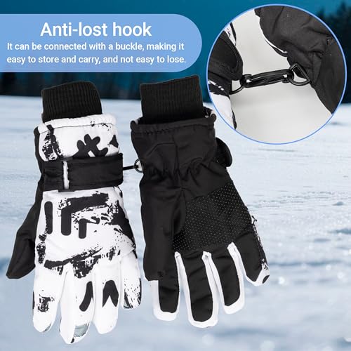 Kids-Ski-Gloves for Boys & Girls 6-9 Years - Windproof Winter Gloves, Non-Slip Snow & Cycling Mittens for Cold Weather4