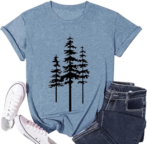 Image of Womens Dandelion T Shirts Sunflower Graphic Short Sleeve Casual Tops